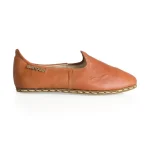 RUSTIC CHIC Handmade - Pam Touch Shoes - Orange - Side - pamtouch com